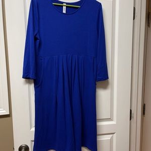 Royal blue dress